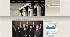 Desktop Screenshot of barneswealth.com