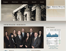 Tablet Screenshot of barneswealth.com